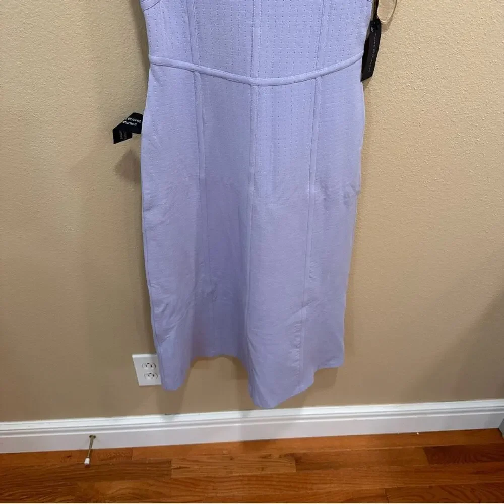 NWT mariam anna barska Purple Lavender Sexy Bodycon Maxi Dress Medium